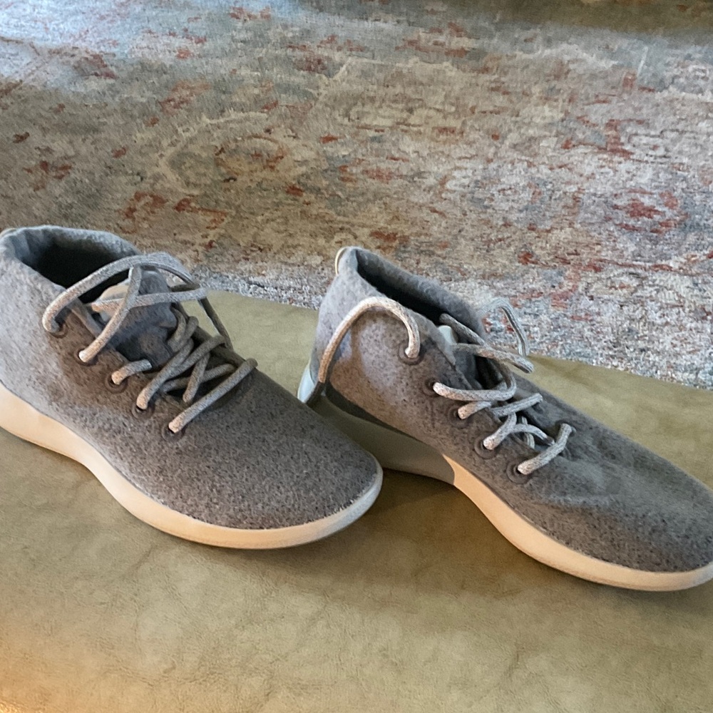 Gray Allbirds sneakers